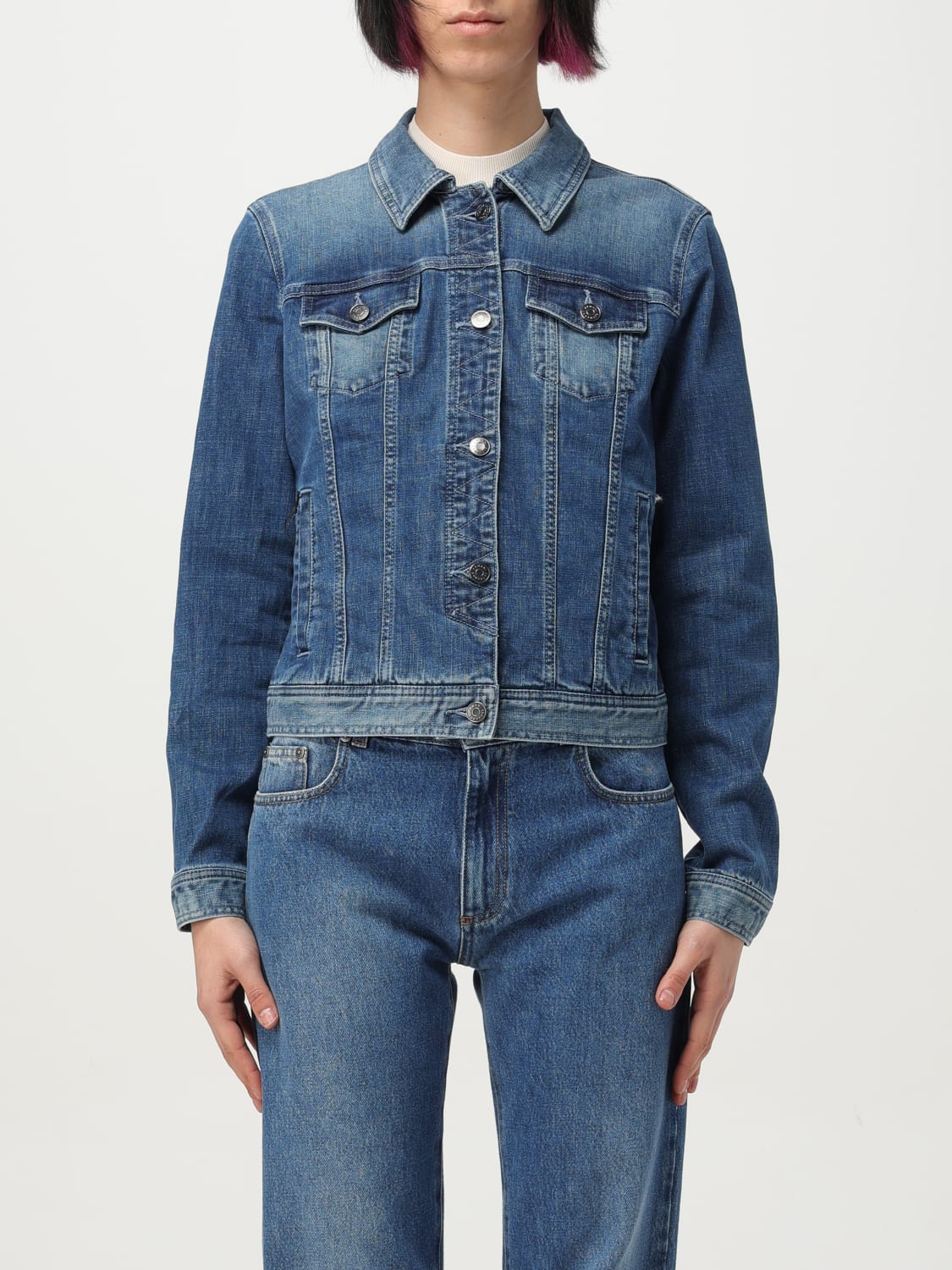 ジャケット ARMANI EXCHANGE Woman Jacket Denim XW001181AF14716 MB001 ARMANI EXCHANGE: Jacket woman - Denim | Armani Exchange