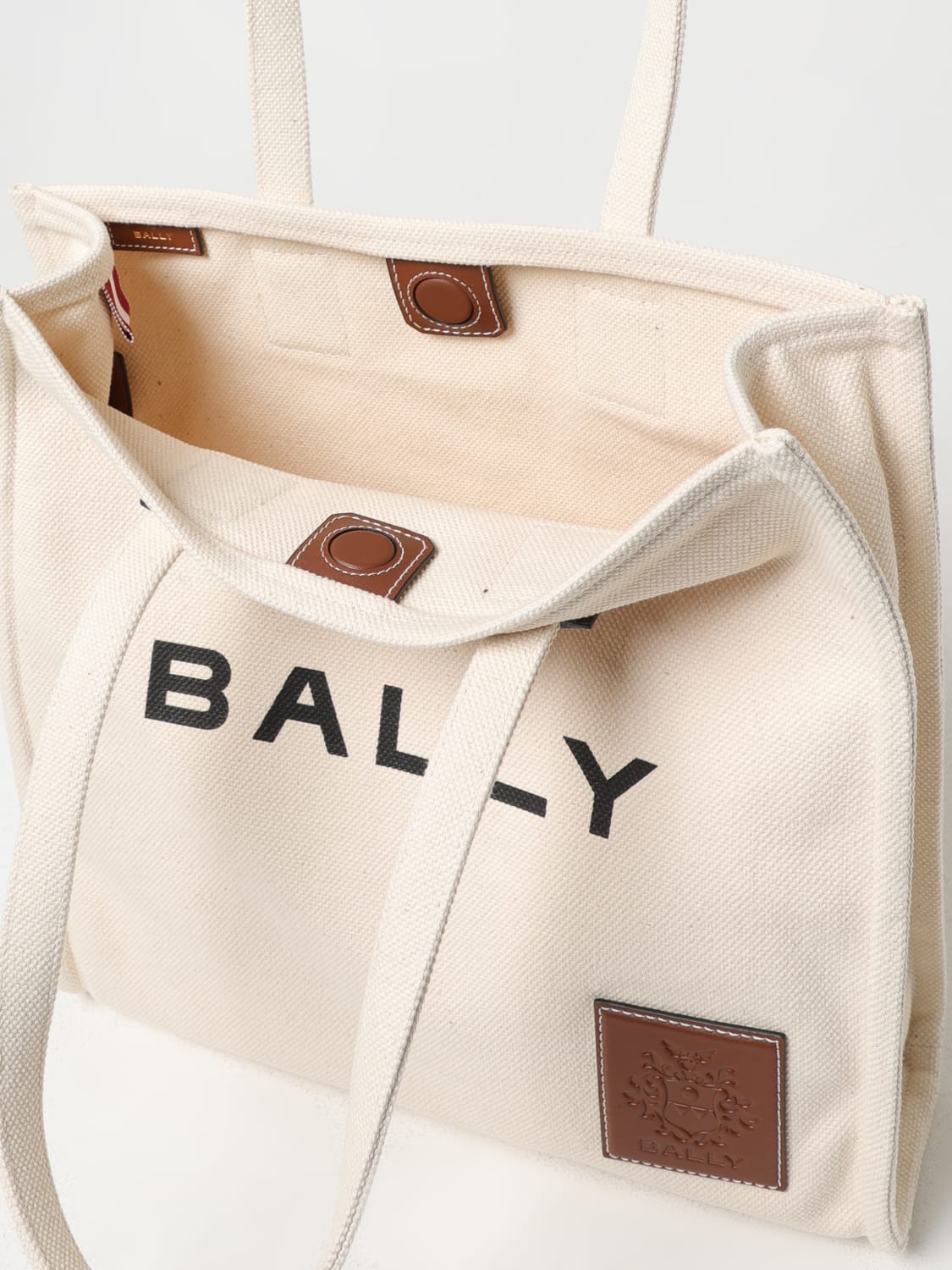 トートバッグ BALLY Woman Tote bags Ecru WAE05BCV011 I135O BALLY: Shoulder bag woman - Ecru | Bally tote bags