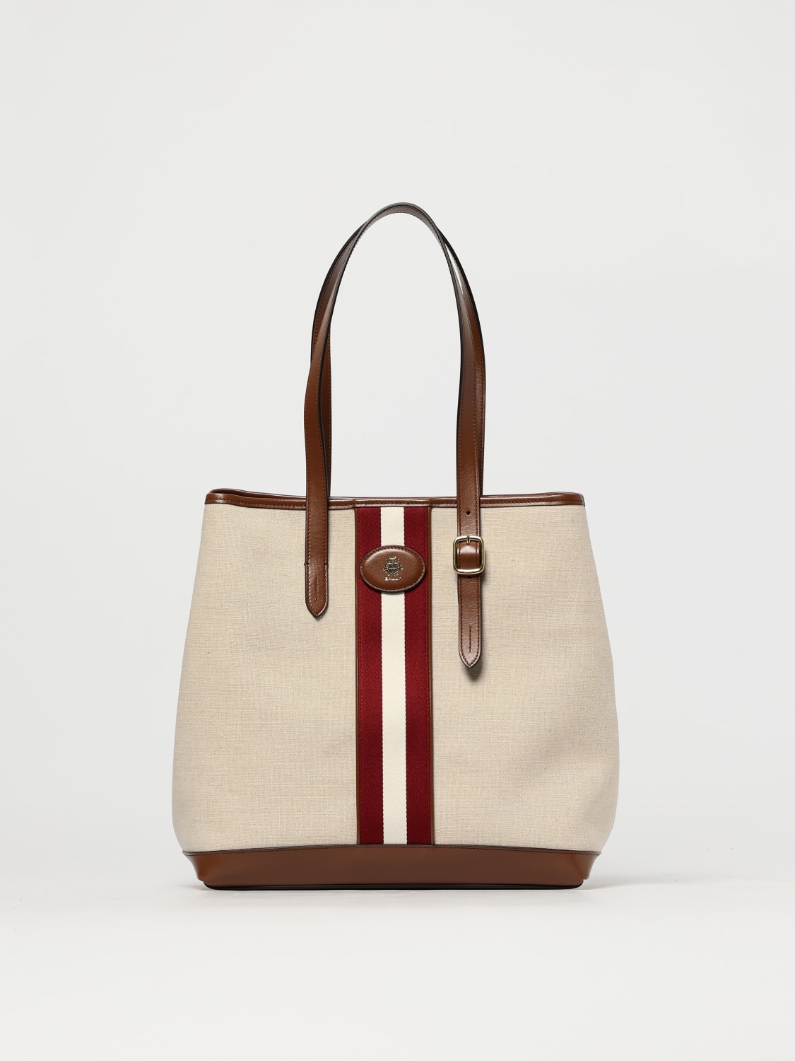 トートバッグ BALLY Woman Tote bags Ecru WAE05CCV011 I135O BALLY: Shoulder bag woman - Ecru | Bally tote bags