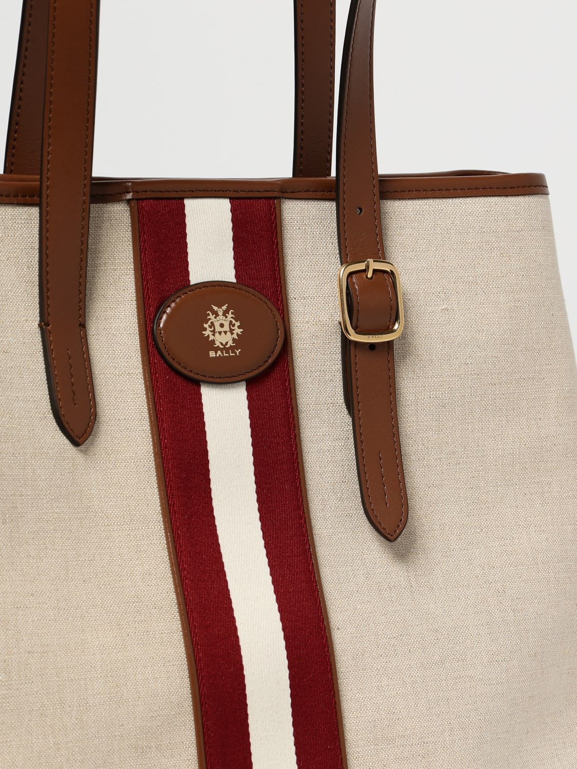 BALLY: Shoulder bag woman - Ecru | Bally tote bags