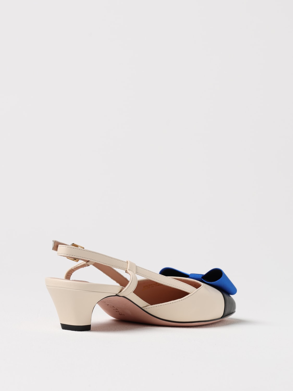 BALLY DÉCOLLETÉ: Slingback B-Bow Bally in pelle, Naturale - Img 3