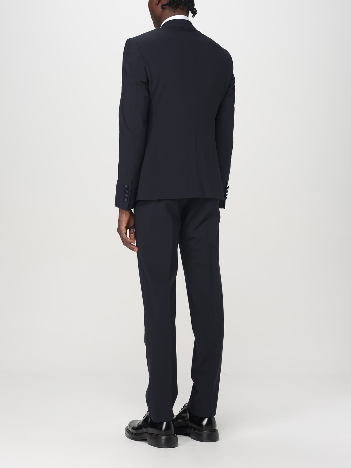 EMPORIO ARMANI 西服套装: 西服套装 男士 Emporio Armani, 海军蓝 - Img 3