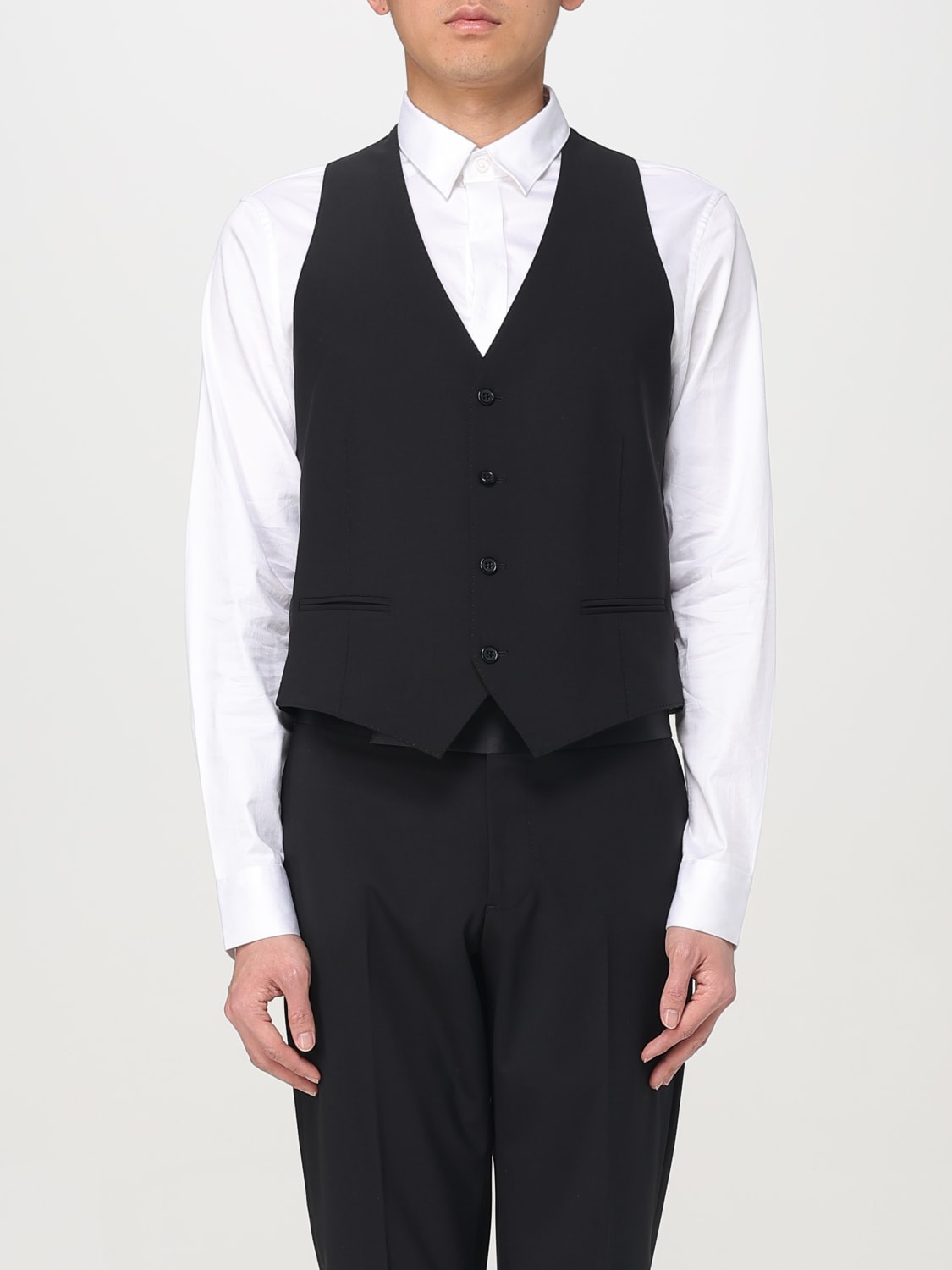 EMPORIO ARMANI SUIT VEST: Suit vest men Emporio Armani, Black - Img 1