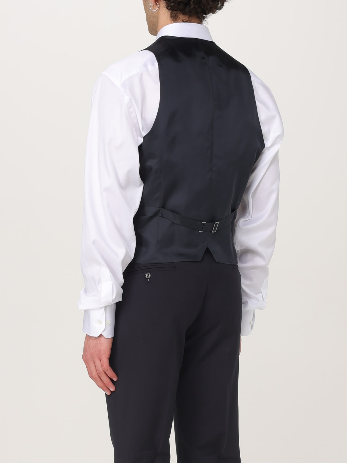 EMPORIO ARMANI 西装马甲: 西装马甲 男士 Emporio Armani, 海军蓝 - Img 3