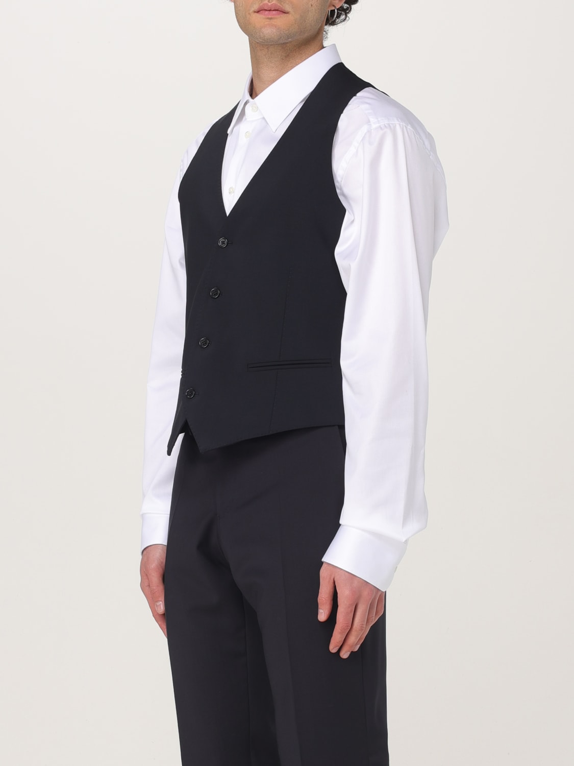 EMPORIO ARMANI 西装马甲: 西装马甲 男士 Emporio Armani, 海军蓝 - Img 4