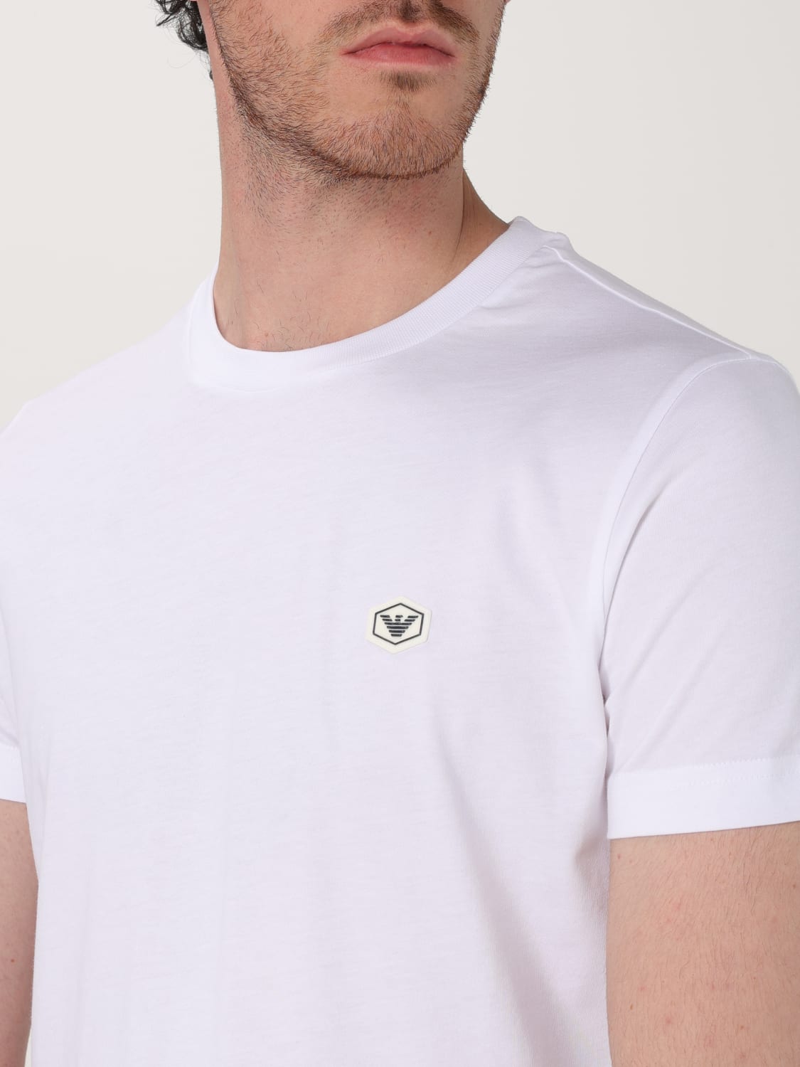 EMPORIO ARMANI T-SHIRT: T-shirt men Emporio Armani, White - Img 3