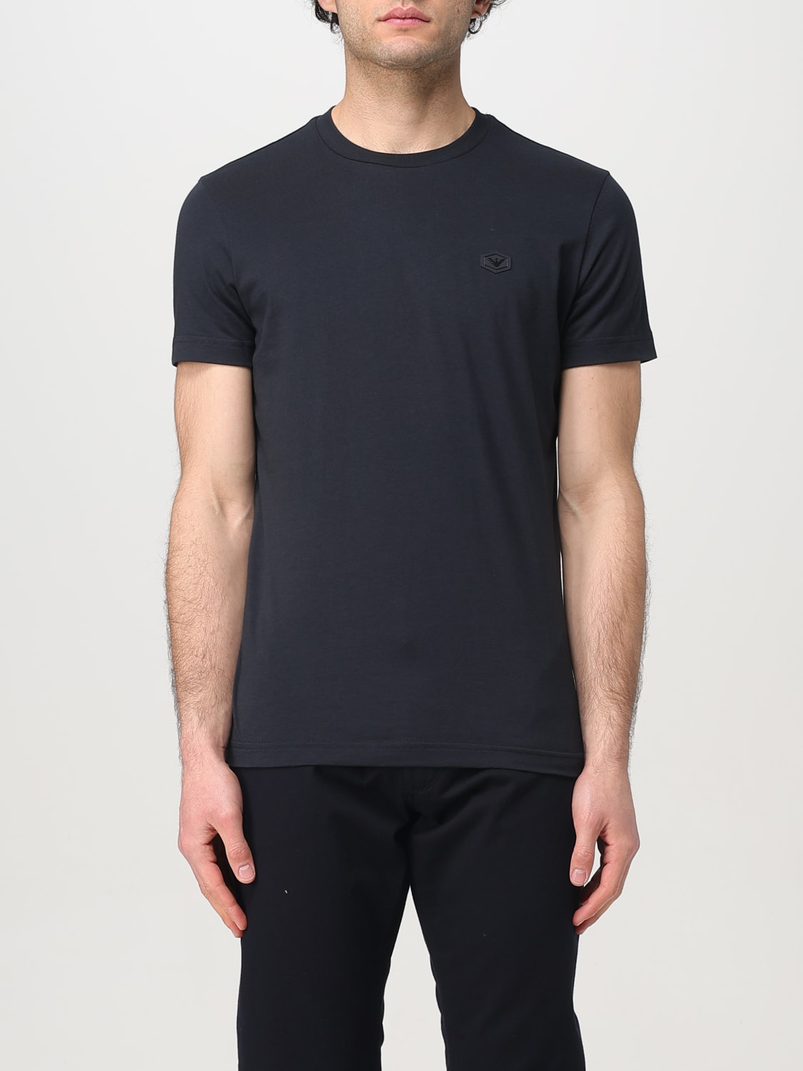 EMPORIO ARMANI T-SHIRT: T-shirt men Emporio Armani, Blue - Img 1