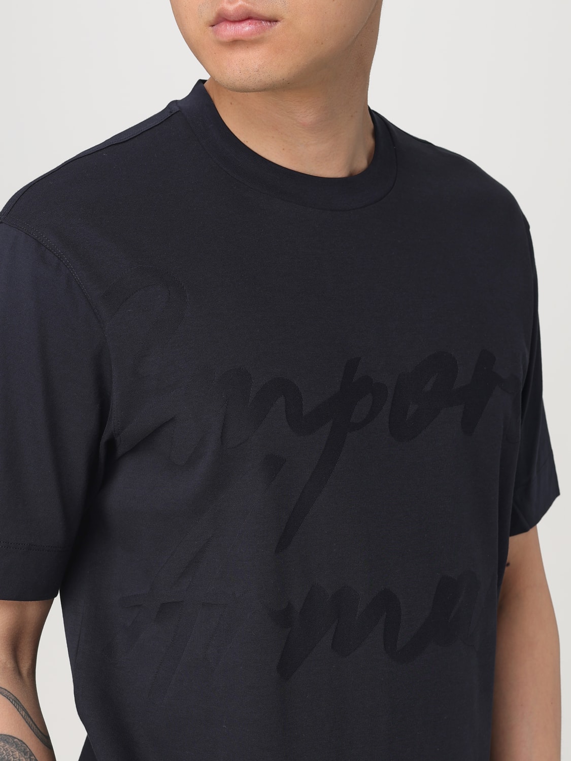 Tシャツ・カットソー EMPORIO ARMANI Men T-shirt Blue 1 EM000943AF10762 FB258 EMPORIO ARMANI: T-shirt men - Blue 1 | Emporio Armani t