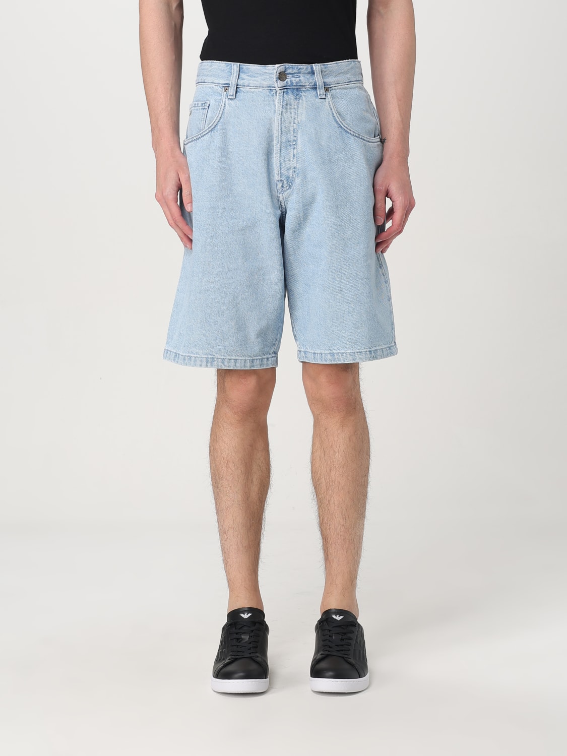 ハーフ・ショートパンツ EMPORIO ARMANI Men Straight Pants EM001723AF13269MB001 BLUE ハーフ・ショートパンツ EMPORIO ARMANI Men Straight Pants