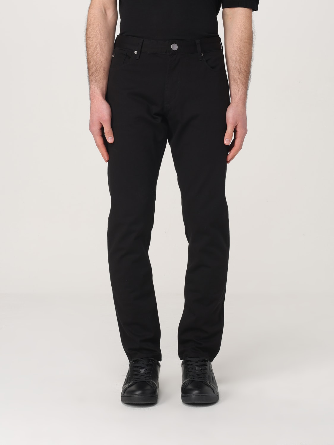 EMPORIO ARMANI JEANS: Pants men Emporio Armani, Black - Img 1