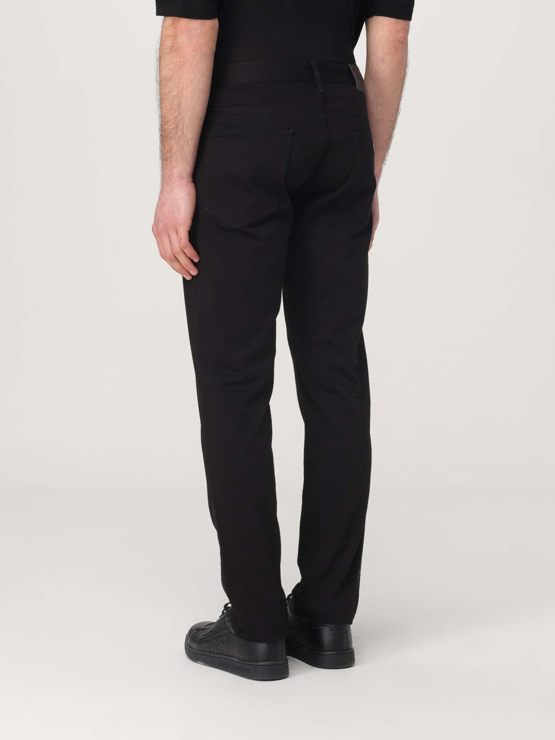EMPORIO ARMANI JEANS: Pants men Emporio Armani, Black - Img 2
