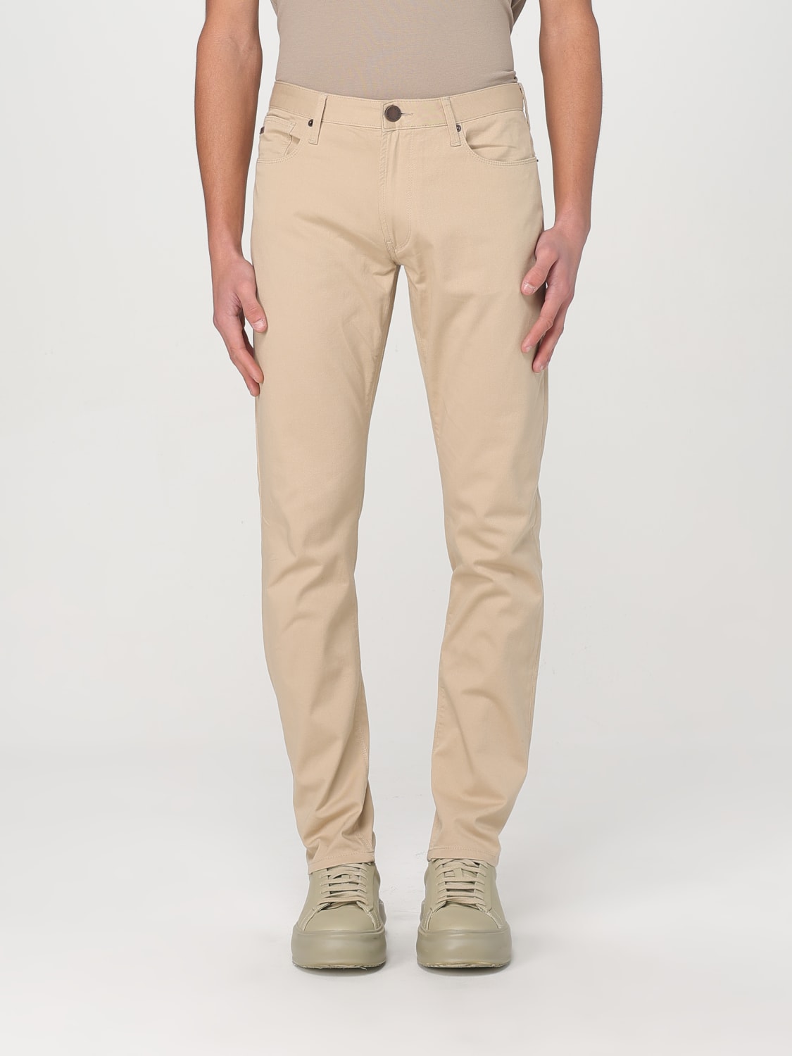 EMPORIO ARMANI JEANS: Pantalón hombre Emporio Armani, Beige - Img 1