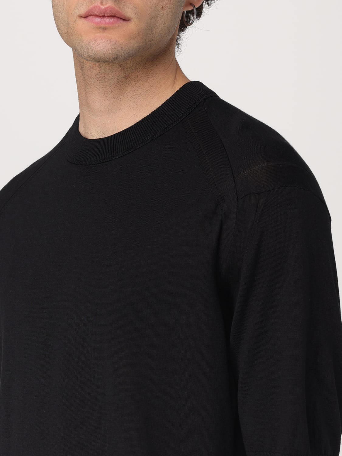 EMPORIO ARMANI ФУТБОЛКА: Свитер Мужское Emporio Armani, Черный - Img 3