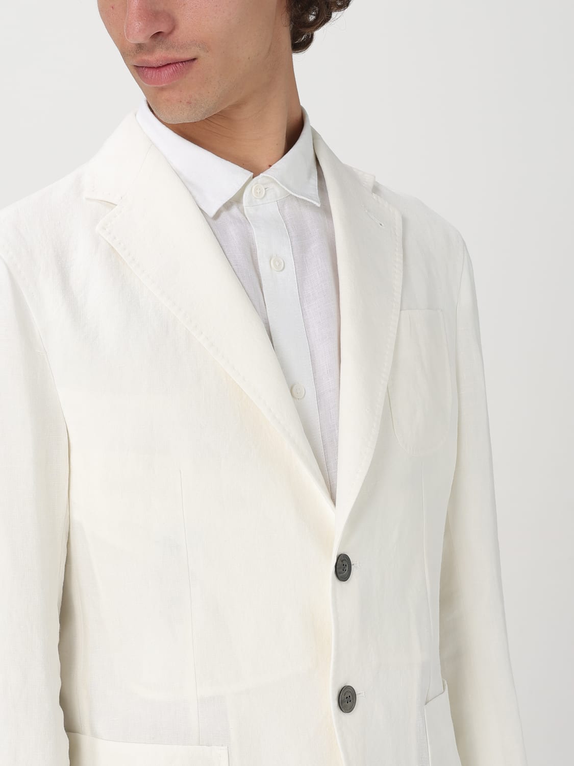 EMPORIO ARMANI 재킷: 블레이저 남성 Emporio Armani, 화이트 - Img 4