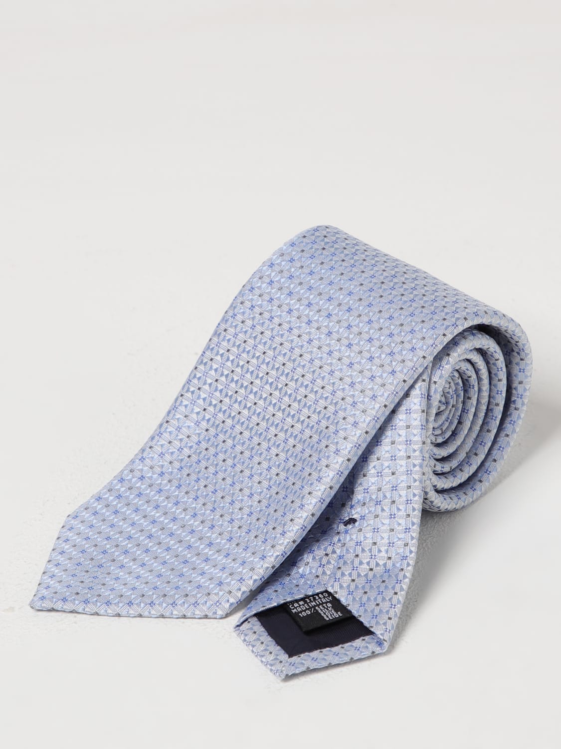 ネクタイ EMPORIO ARMANI Men Tie Grey EM001346TE13715 F8109 EMPORIO ARMANI: Tie men - Gnawed Blue | Emporio Armani tie
