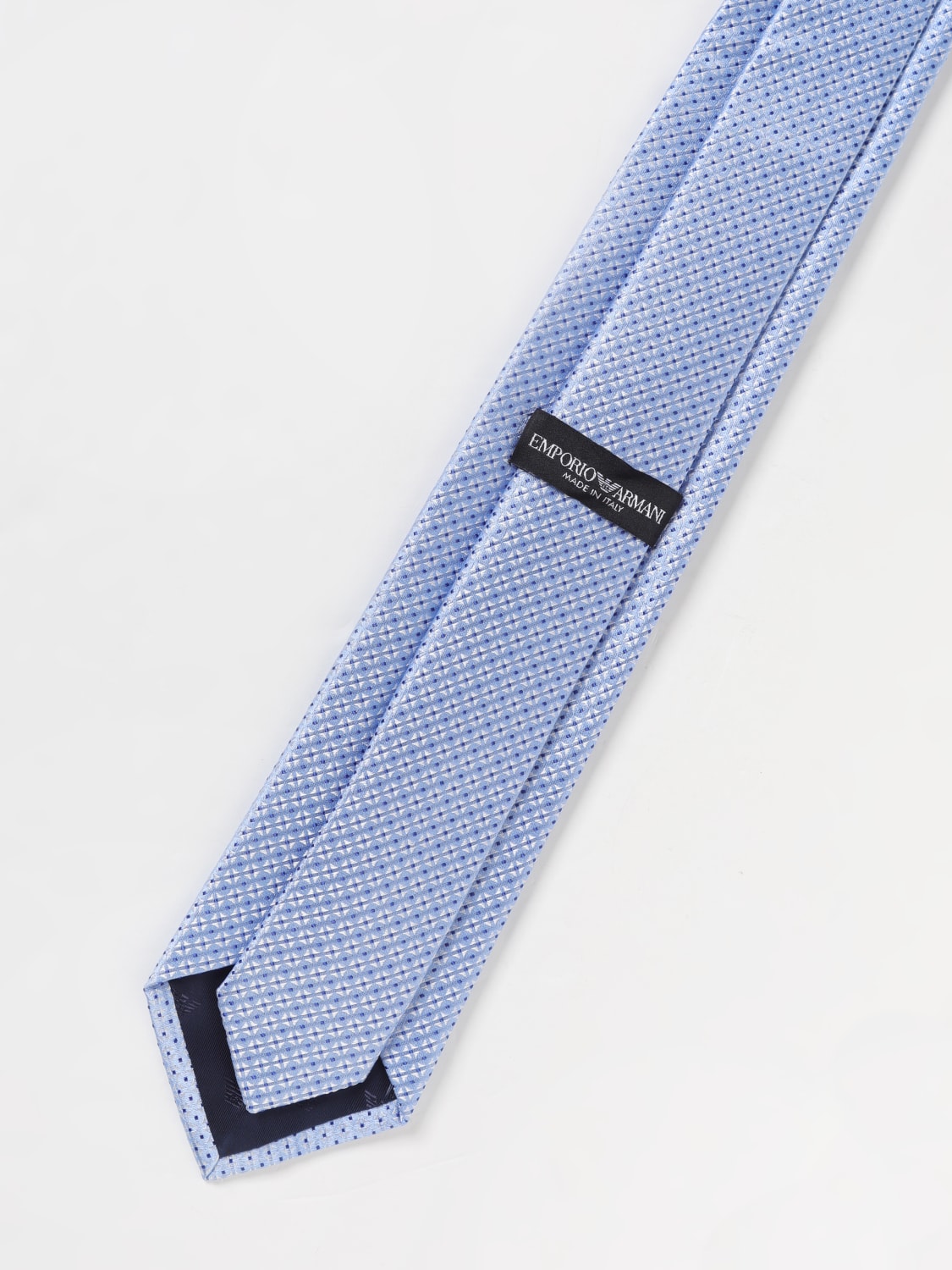 EMPORIO ARMANI TIE: Tie men Emporio Armani, Gnawed Blue - Img 2