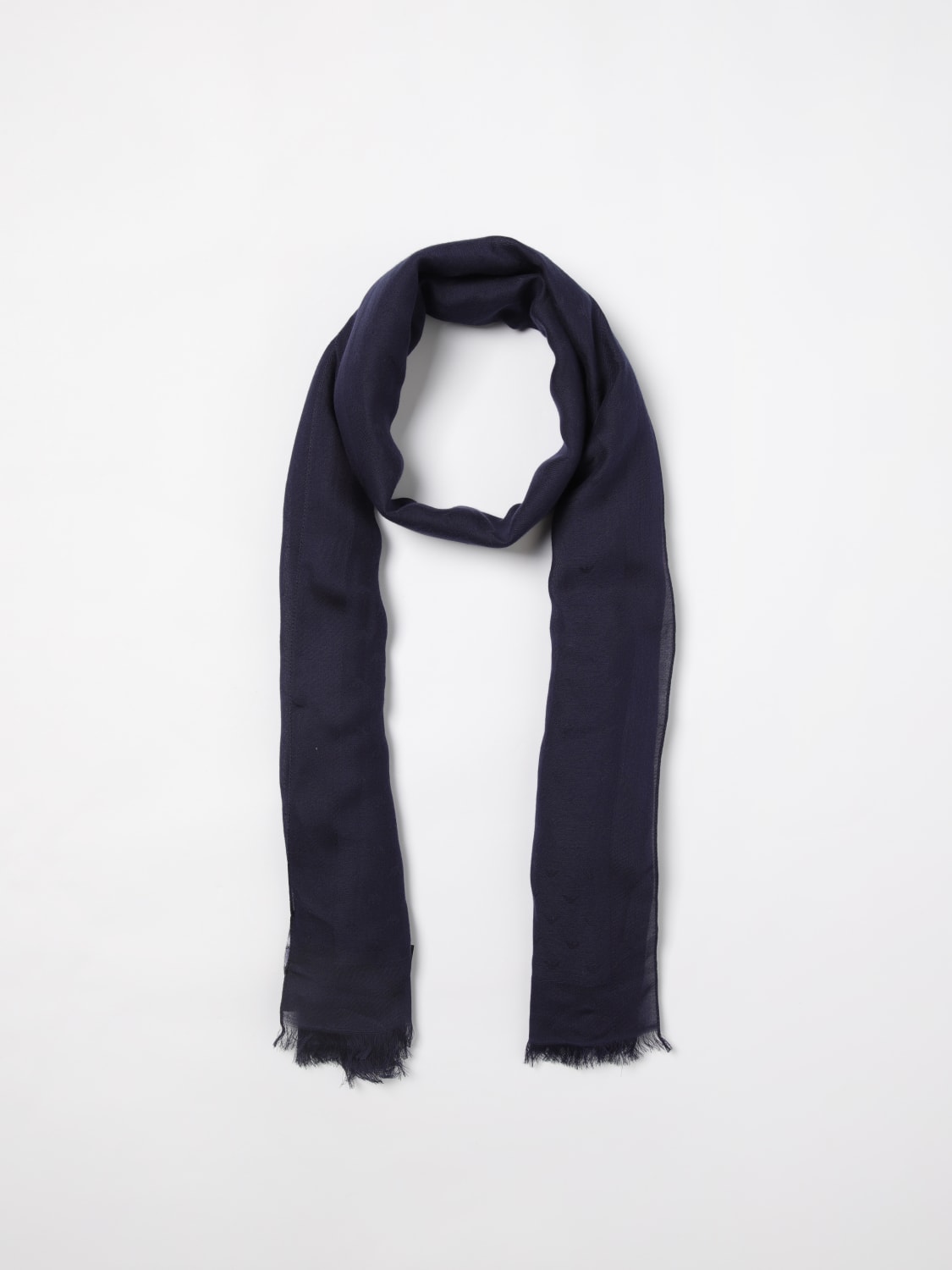 EMPORIO ARMANI SCARF: Scarf men Emporio Armani, Blue - Img 2
