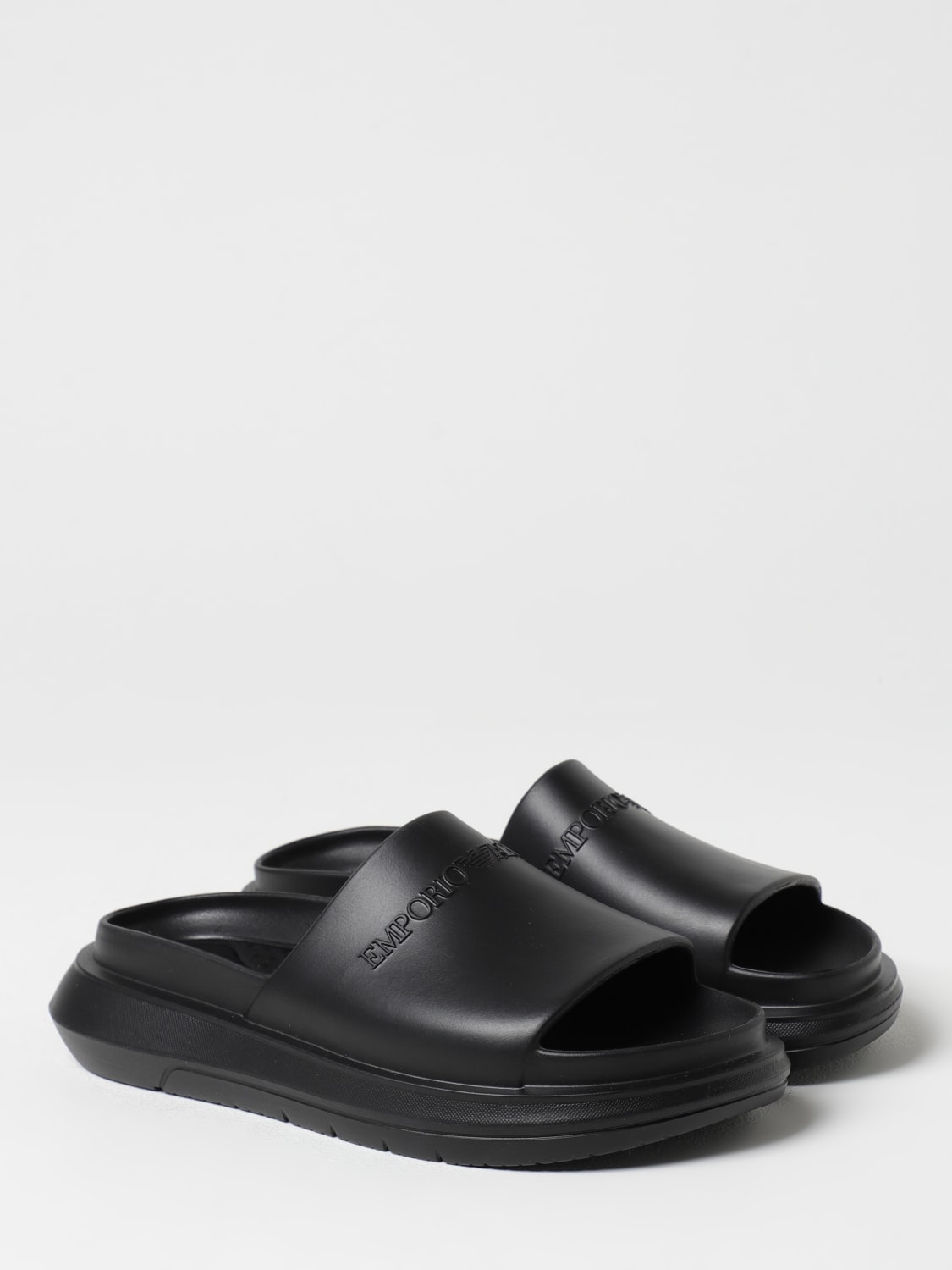 サンダル EMPORIO ARMANI Men Sandals Black X4P134XD405 00002 EVA monobloc sandals | Emporio Armani