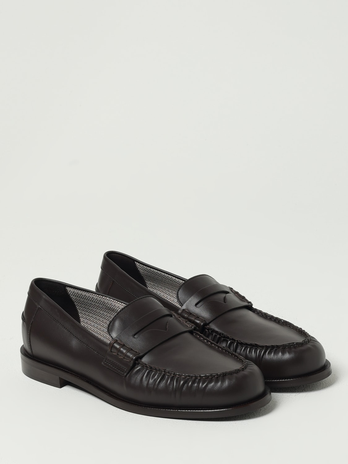 EMPORIO ARMANI MOKASSINS: Schuhe herren Emporio Armani, Braun - Img 2