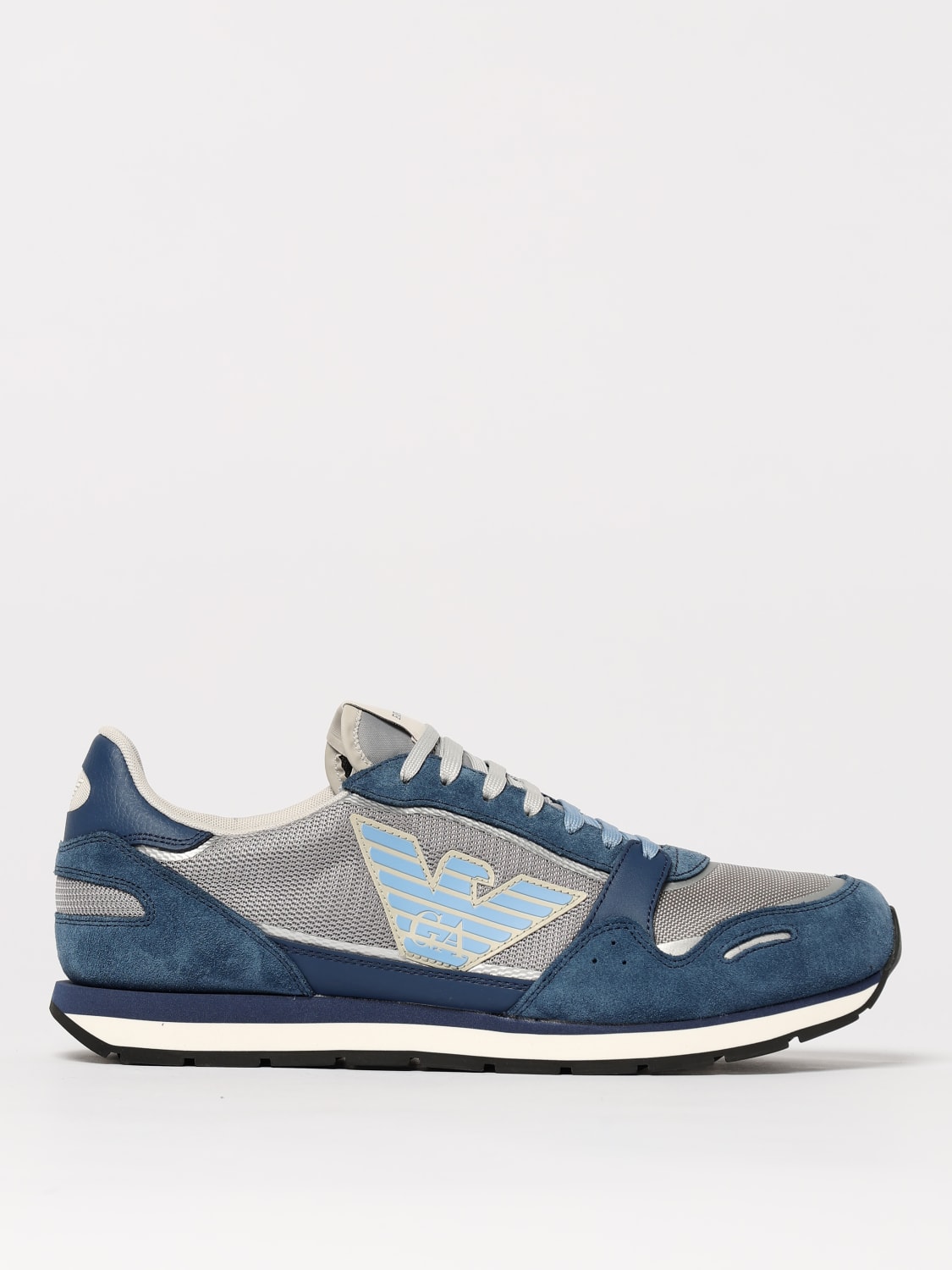 EMPORIO ARMANI SNEAKERS: Sneakers men Emporio Armani, Blue - Img 1