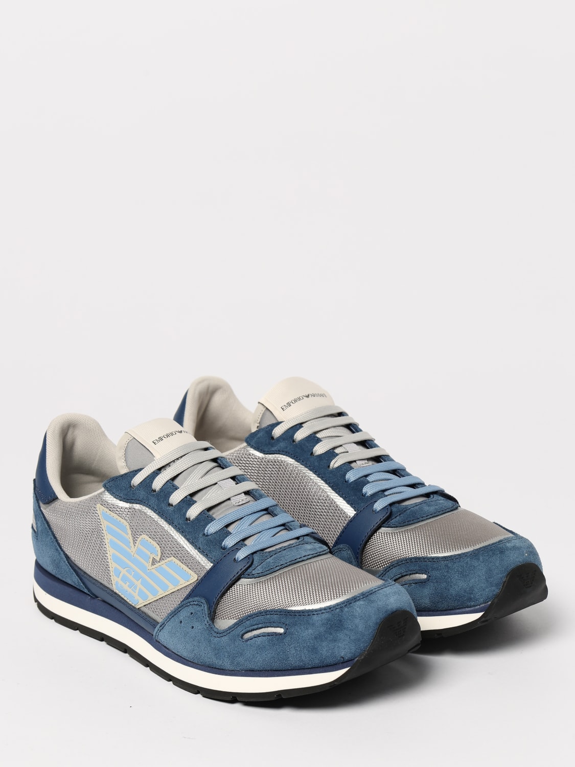 EMPORIO ARMANI SNEAKERS: Sneakers men Emporio Armani, Blue - Img 2