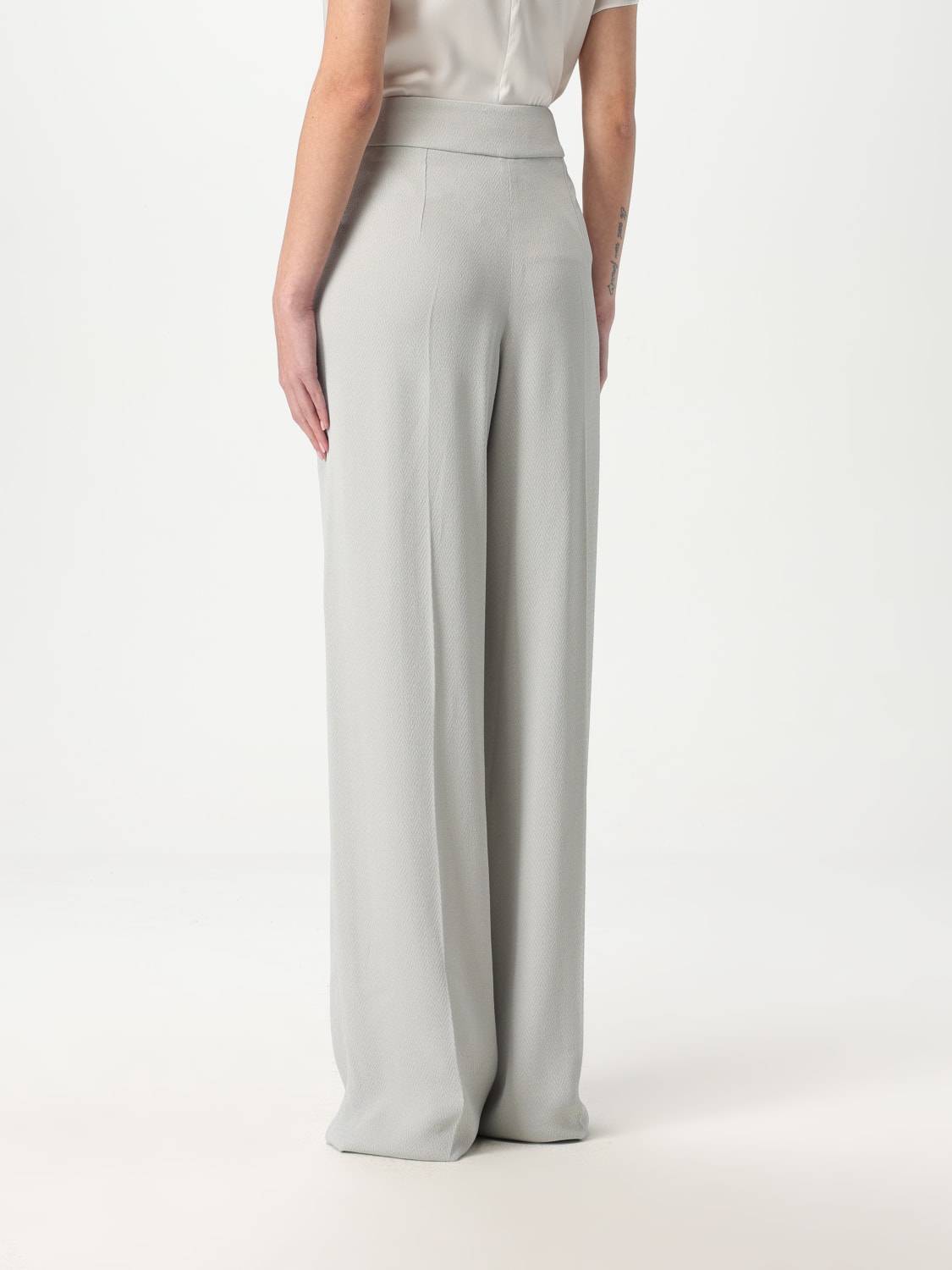 値下げ EMPORIO ARMANI pants women 40 Emporio Armani women's pants in sablè stretch fabric