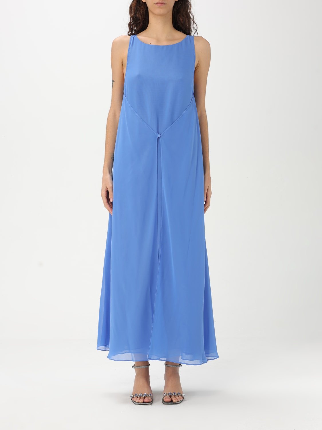 ワンピース EMPORIO ARMANI Woman Dress Gnawed Blue EW000843AF10209 U9323 EMPORIO ARMANI: Dress woman - Gnawed Blue | Emporio Armani