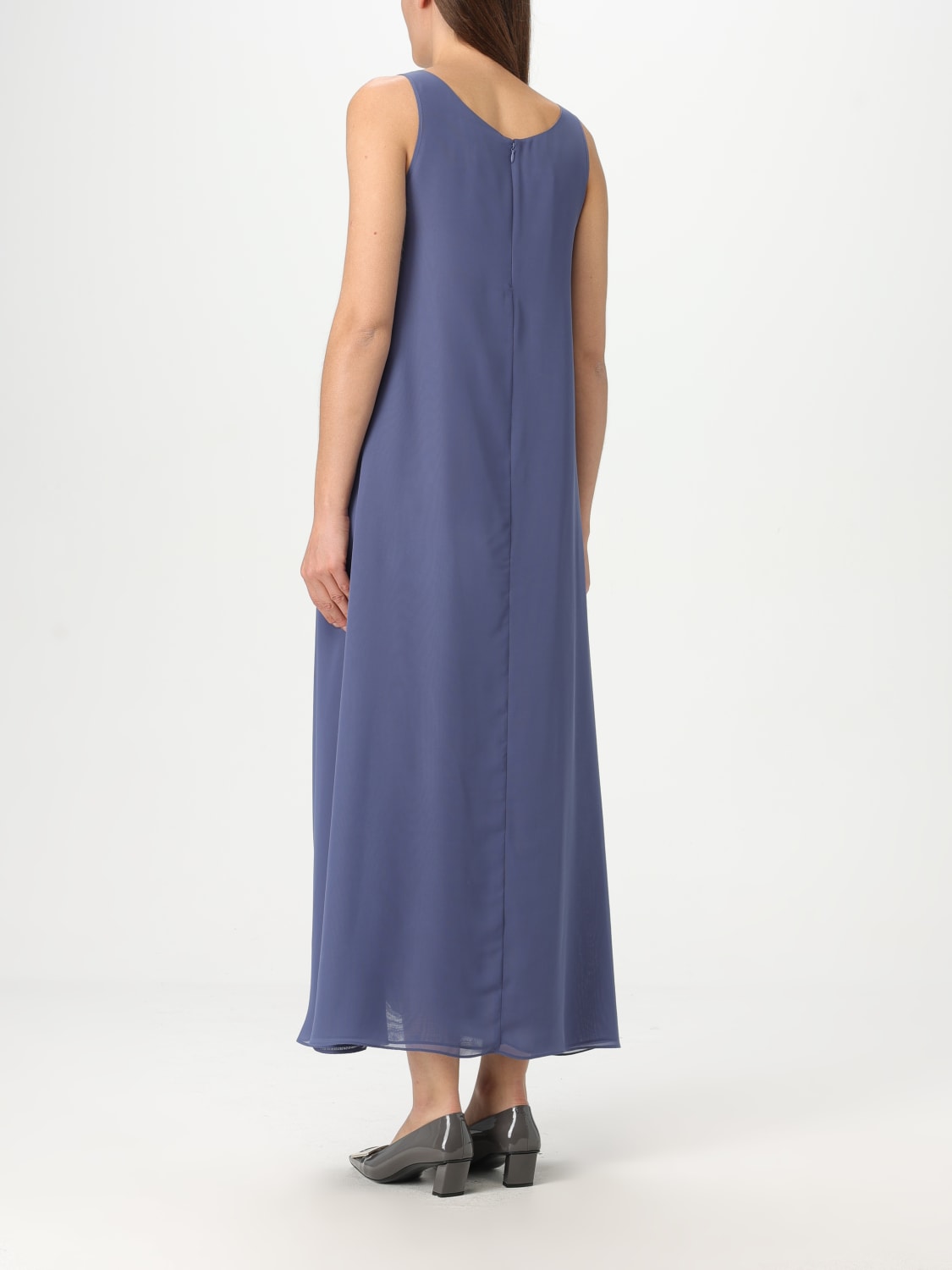 EMPORIO ARMANI ABITO: Abito Emporio Armani in georgette , Lilla - Img 2