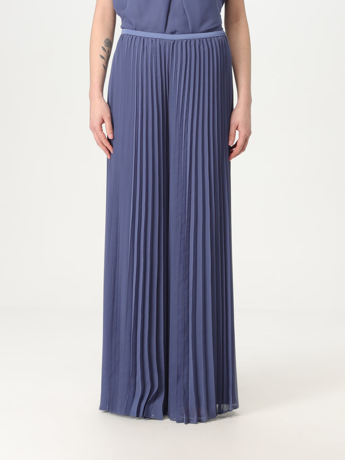 EMPORIO ARMANI: Pants woman - Blue 2 | Emporio Armani pants