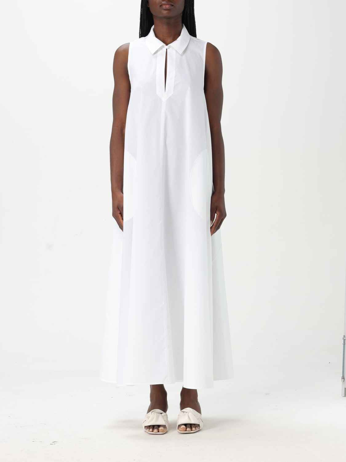 EMPORIO ARMANI ABITO: Abito chemisier Emporio Armani in cotone , Bianco - Img 1