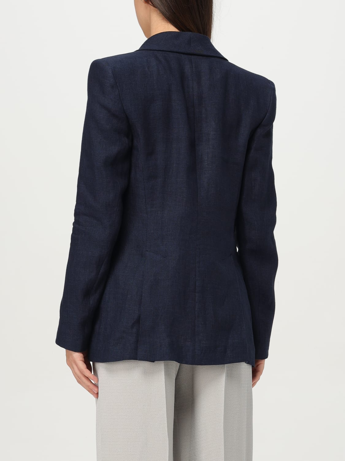 アウターその他 EMPORIO ARMANI Woman Blazer Blue EW001558TE10381 OB003 EMPORIO ARMANI: Blazer woman - Blue | Emporio Armani blazer