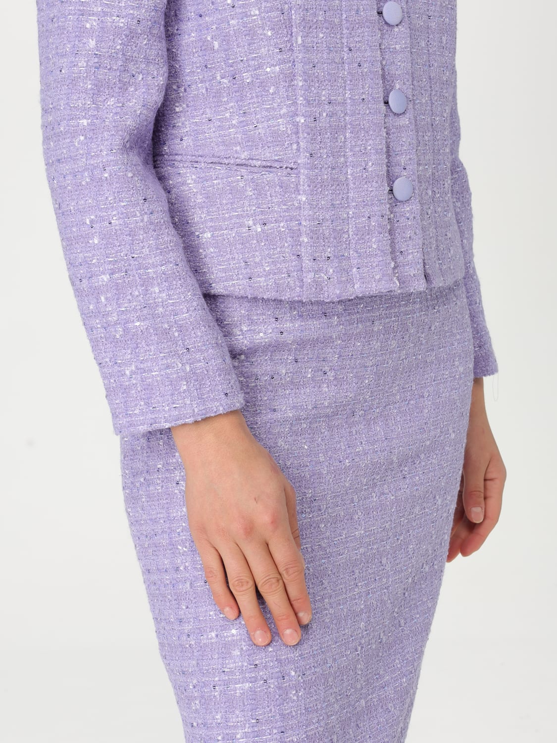 ジャケット EMPORIO ARMANI Woman Jacket Lilac EW000860AF12520 UA036 EMPORIO ARMANI: women's jacket - Lilac | Emporio Armani