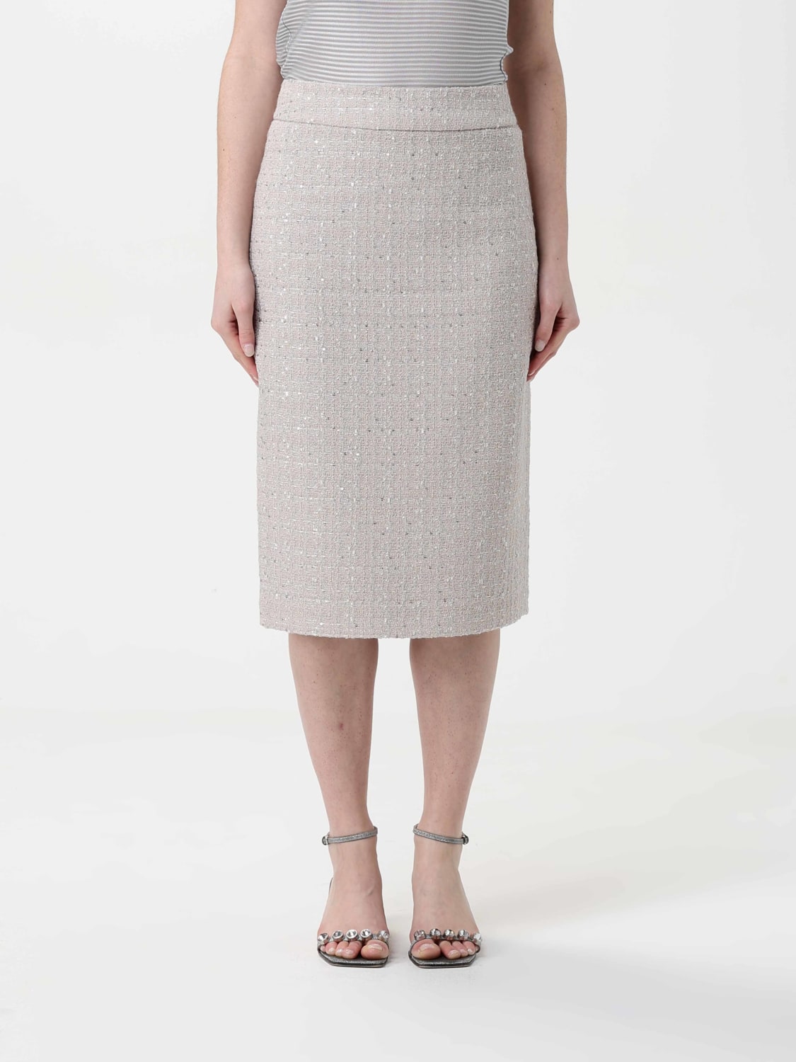 スカート EMPORIO ARMANI Woman Skirt Natural EW001453AF12520 U8020 EMPORIO ARMANI: Skirt woman - Natural | Emporio Armani skirt