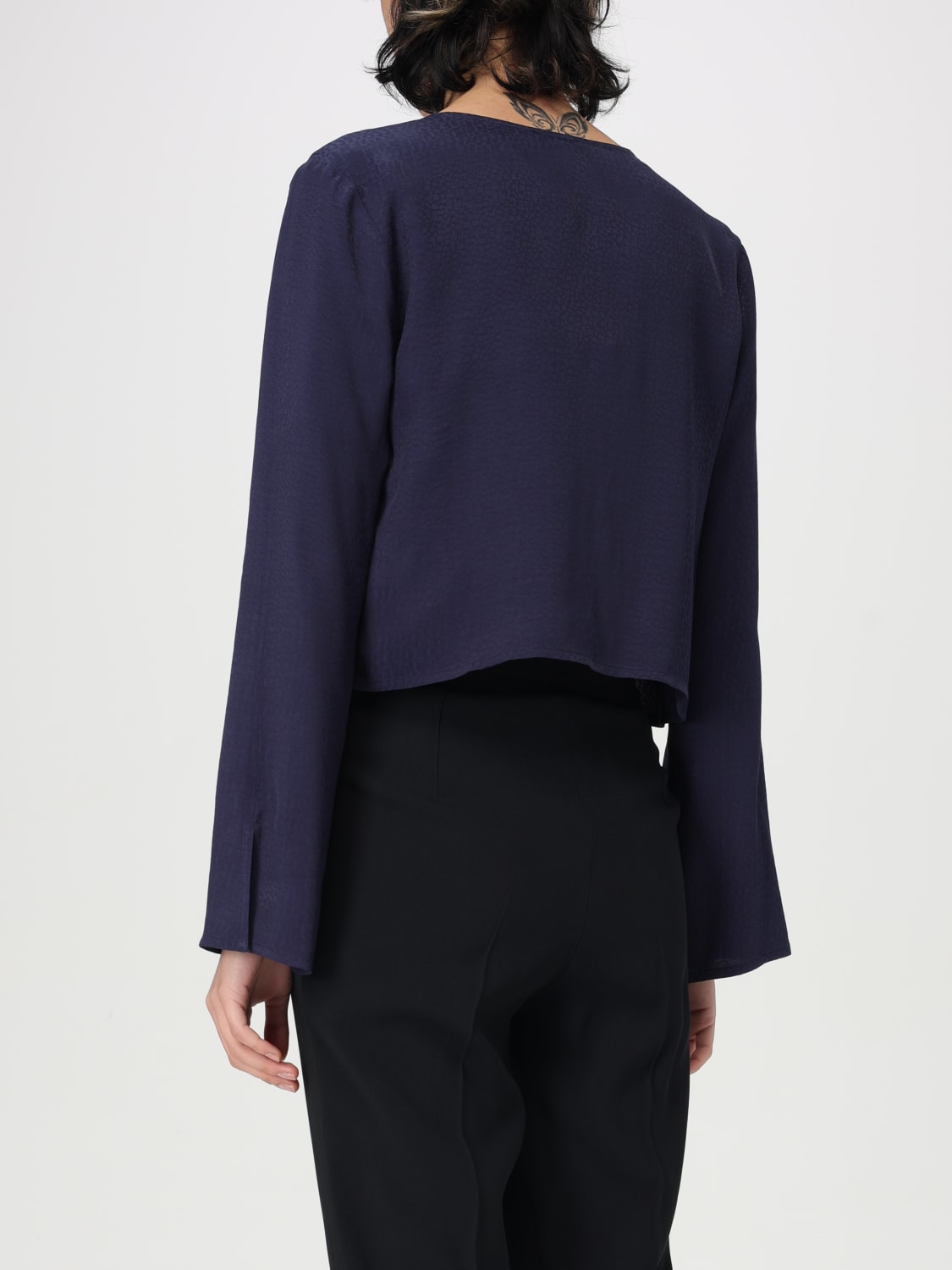 ジャケット EMPORIO ARMANI Woman Jacket Blue EW001078AF12691 UB115 EMPORIO ARMANI: Blazer woman - Blue | Emporio Armani jacket