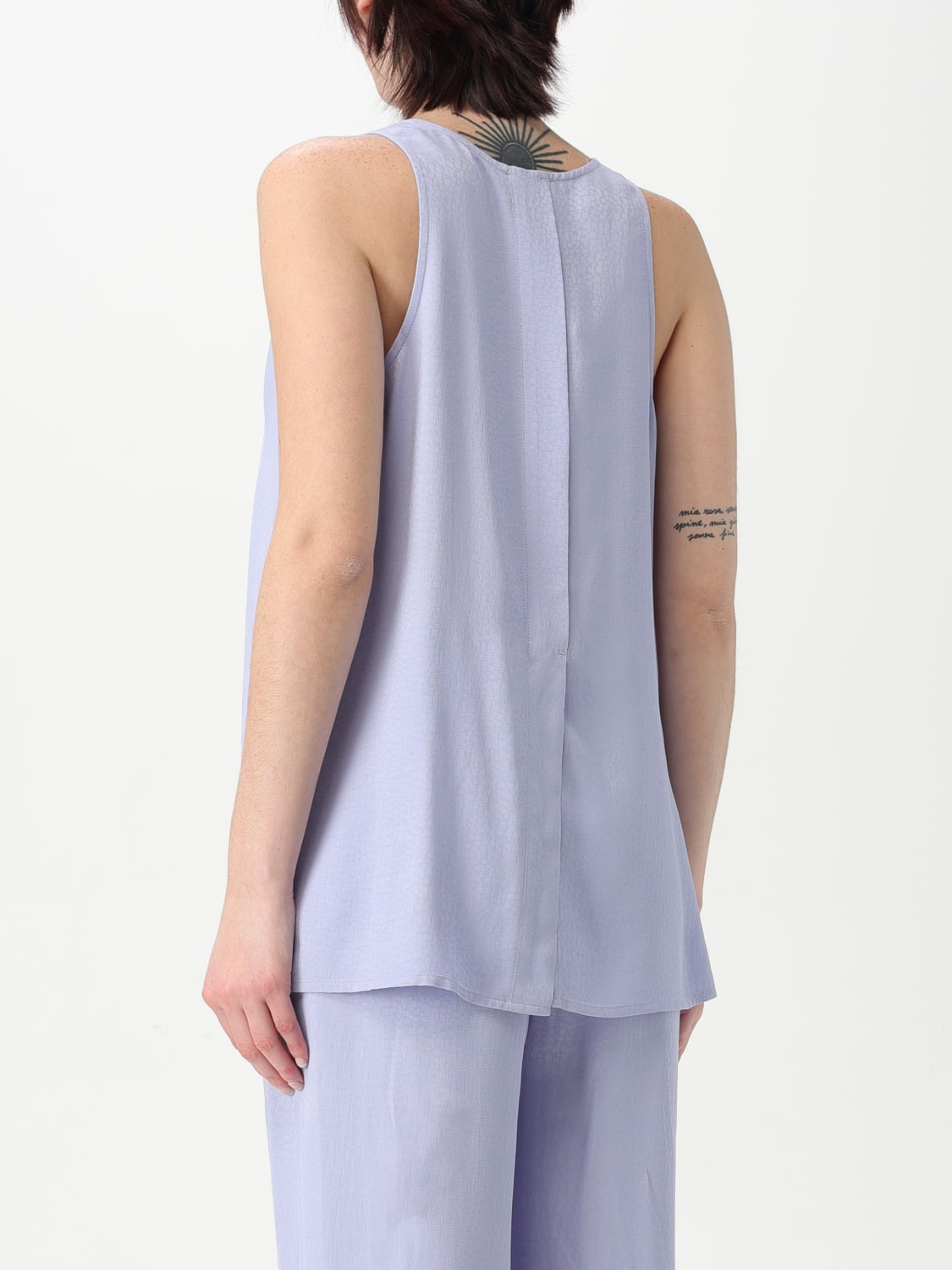 EMPORIO ARMANI: Top woman - Lilac | Emporio Armani top