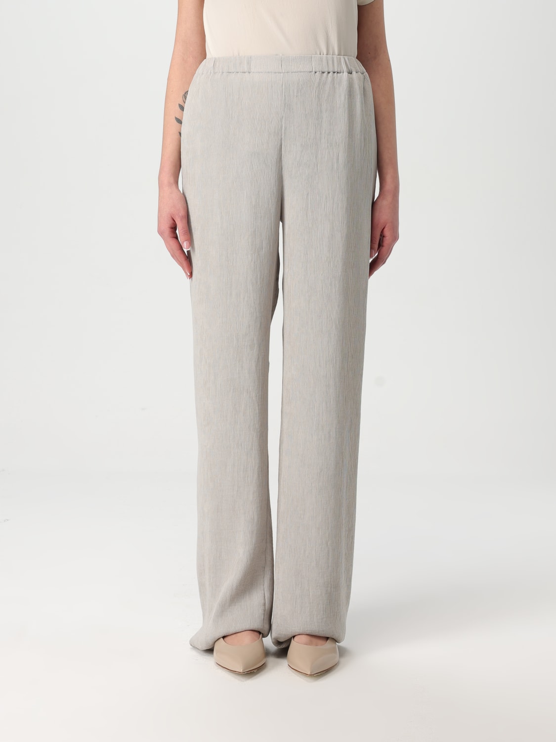 パンツ EMPORIO ARMANI Woman Pants Natural EW000880AF12523 U8036 EMPORIO ARMANI: Pants woman - Natural | Emporio Armani pants