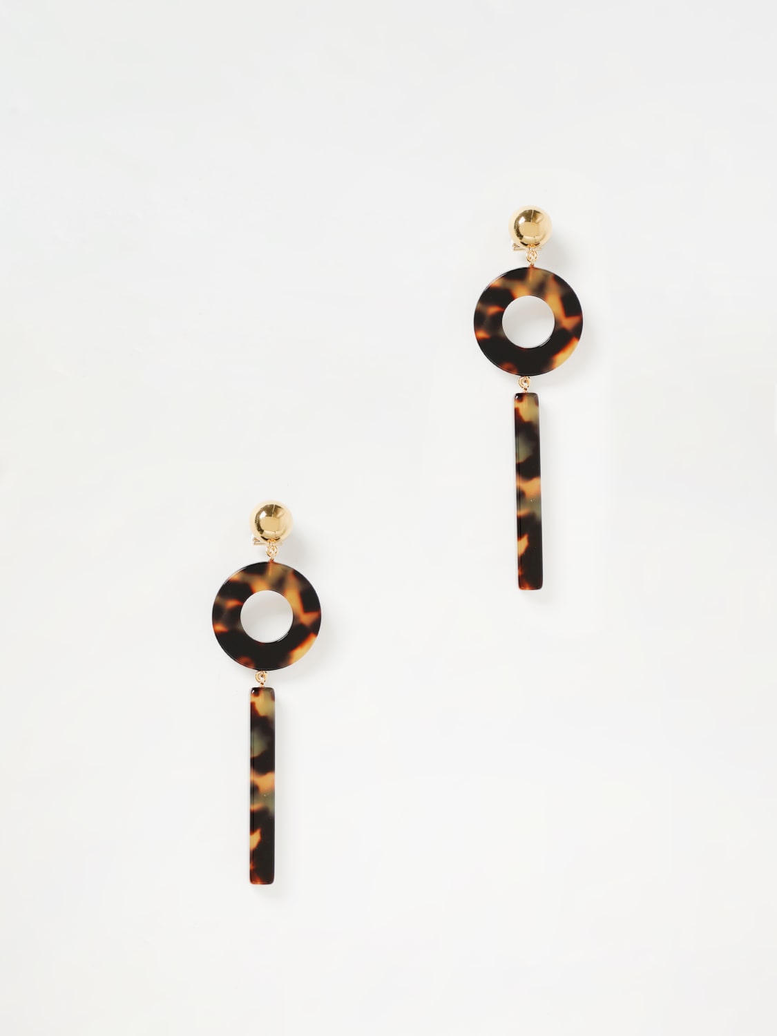 EMPORIO ARMANI GIOIELLO: Orecchini Emporio Armani in resina tartarugata, Naturale - Img 1