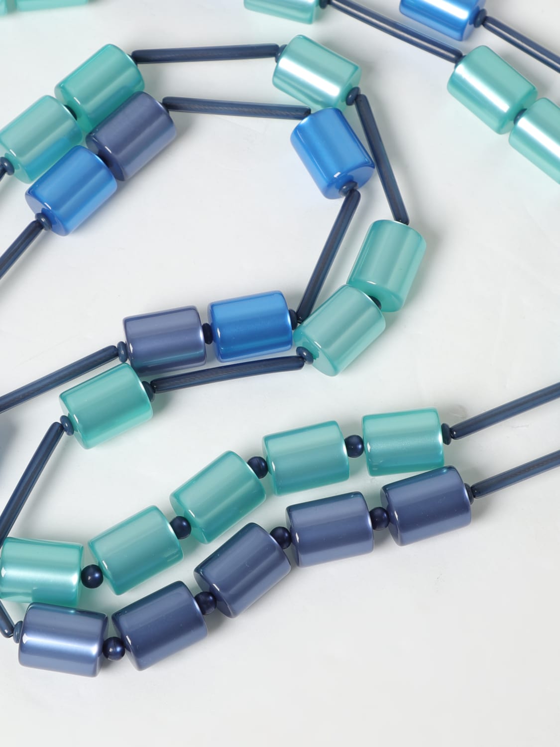 EMPORIO ARMANI GIOIELLO: Collana Emporio Armani in resina , Azzurro - Img 2