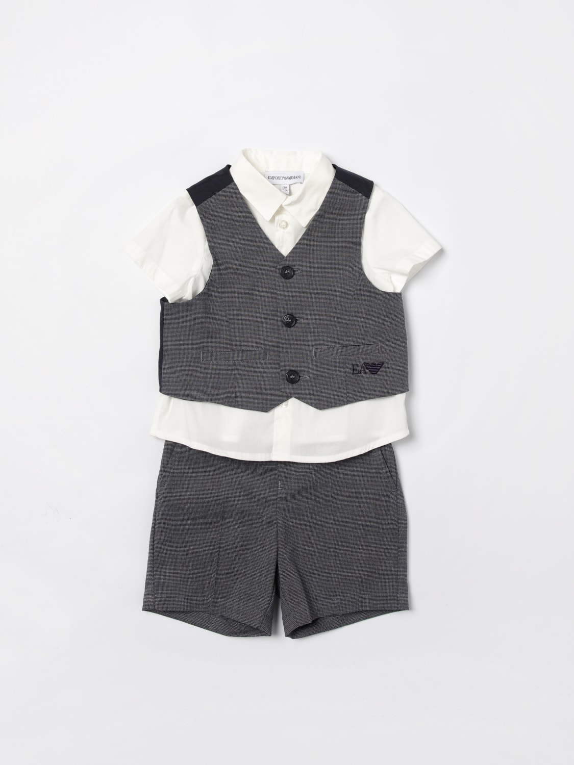 EMPORIO ARMANI JUMPSUIT: Jumpsuit kids Emporio Armani, Grey - Img 1