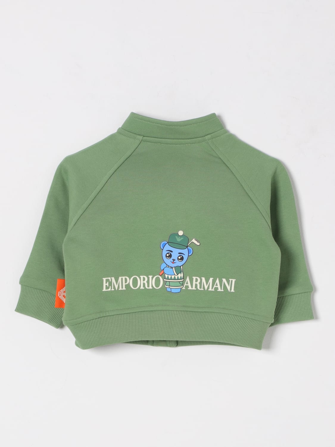 EMPORIO ARMANI SWEATER: Jacket kids Emporio Armani, Green - Img 2