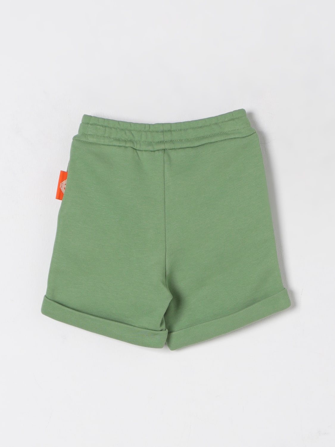 EMPORIO ARMANI PANTALONCINI: Pantaloncini jogging in cotone Emporio Armani, Verde - Img 2