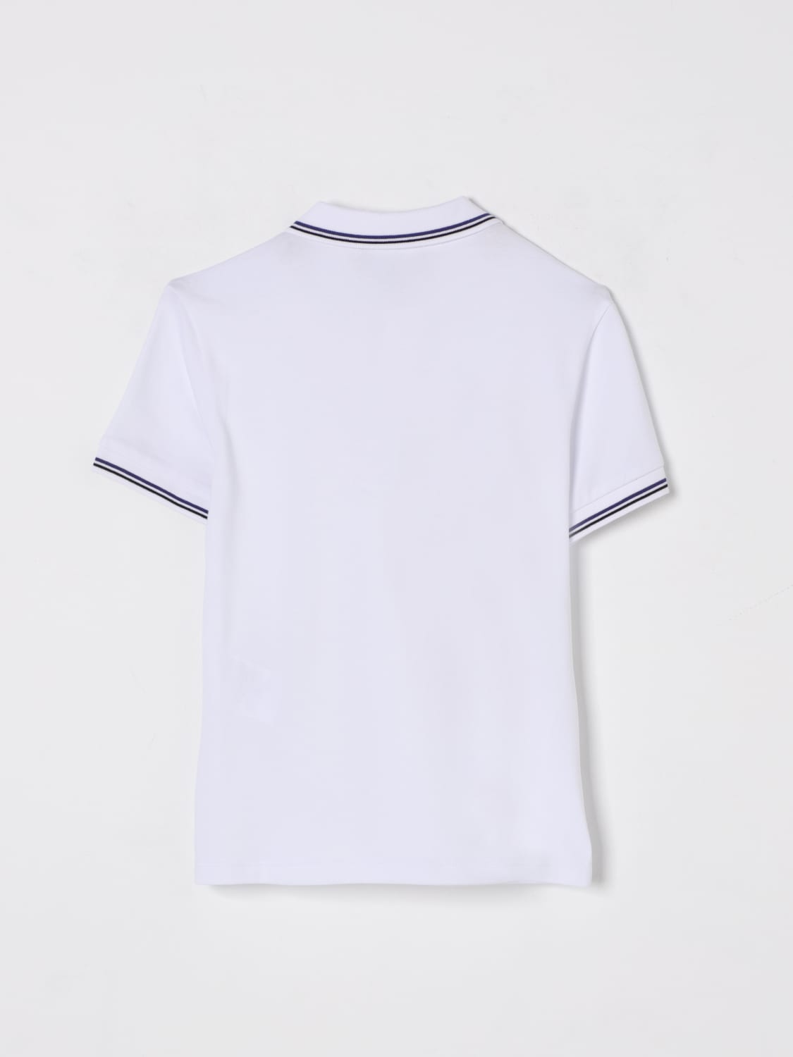 EMPORIO ARMANI POLO: Polo in cotone con logo Emporio Armani, Bianco - Img 2