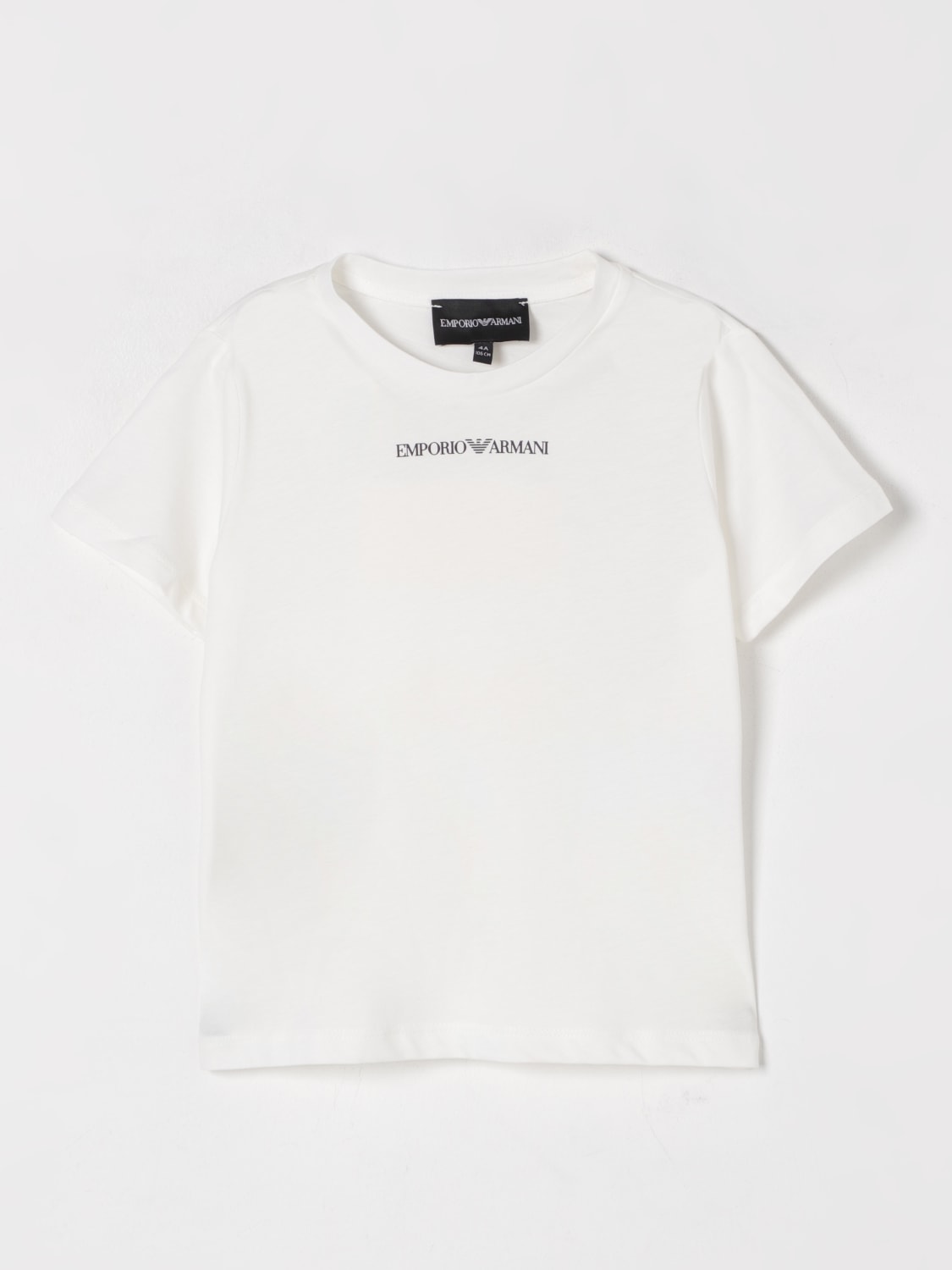 EMPORIO ARMANI T-SHIRT: T-shirt kinder Emporio Armani, Weiß - Img 1