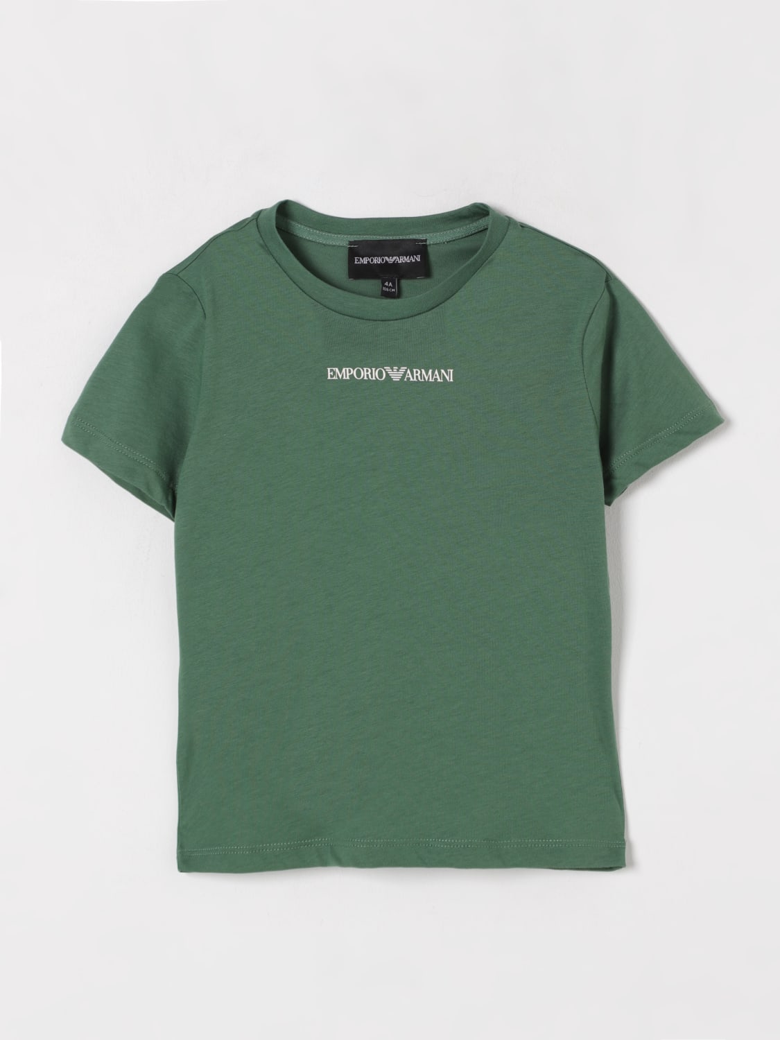 EMPORIO ARMANI T-SHIRT: T-shirt kids Emporio Armani, Green - Img 1