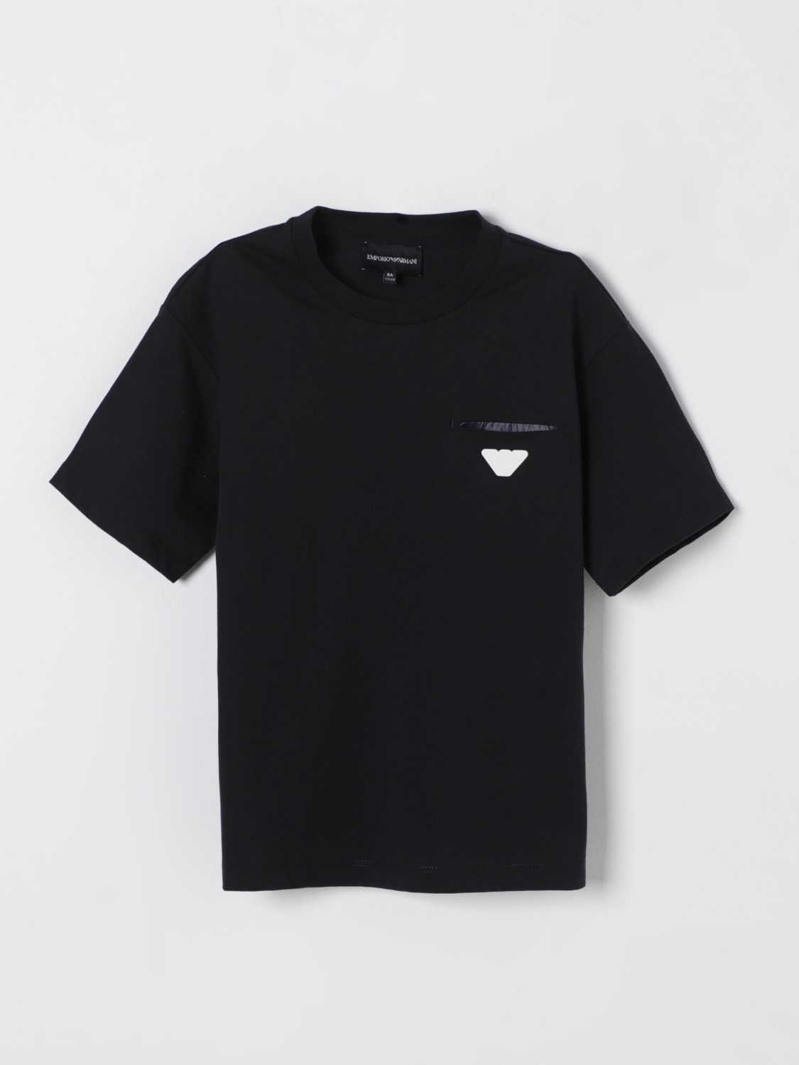 EMPORIO ARMANI T-SHIRT: T-shirt enfant Emporio Armani, Bleu - Img 1
