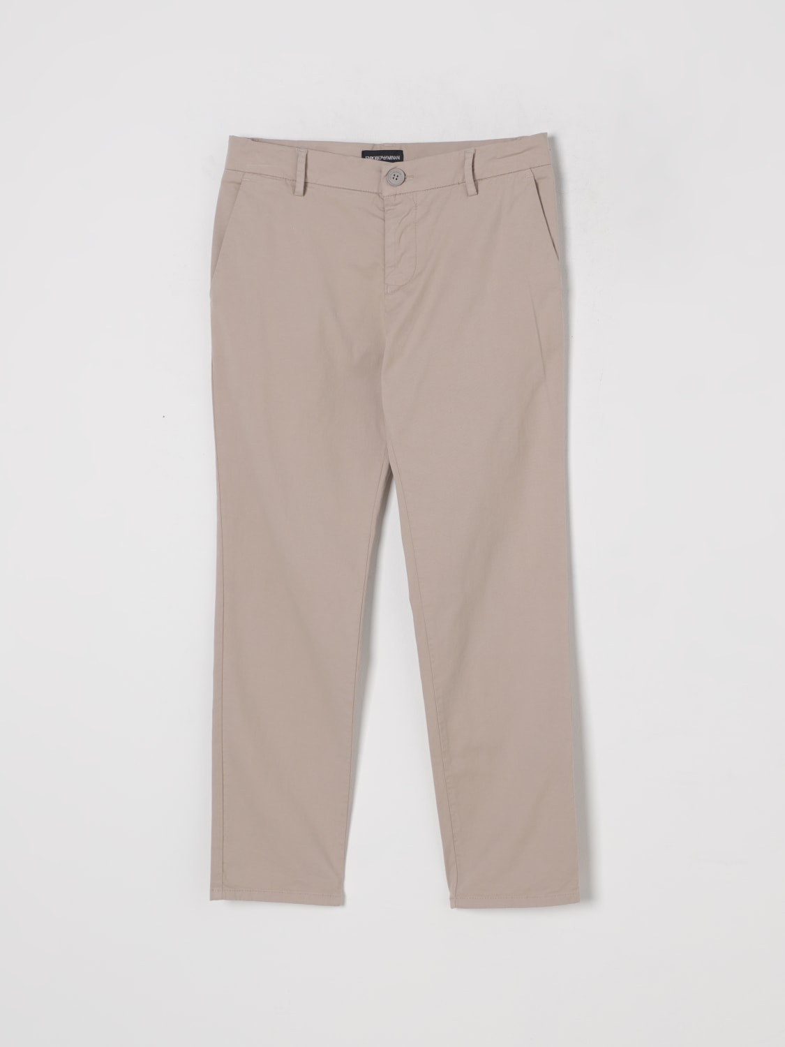 EMPORIO ARMANI PANTS: Pants kids Emporio Armani, Beige - Img 1