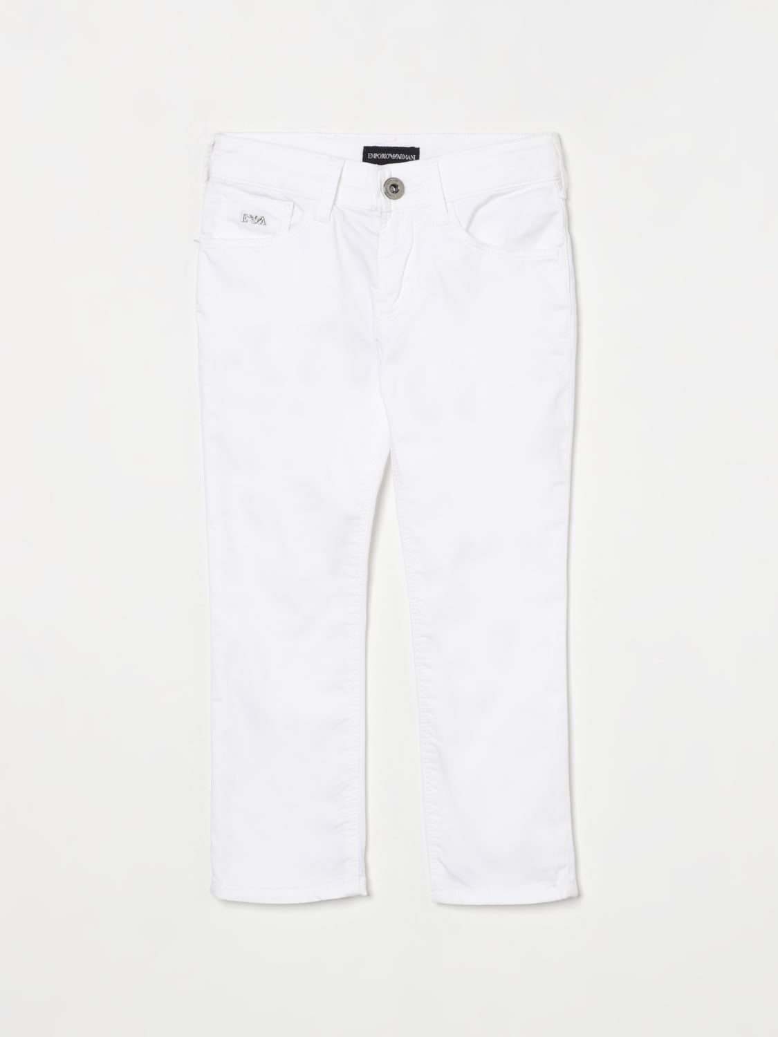 EMPORIO ARMANI JEANS: Pants kids Emporio Armani, White - Img 1