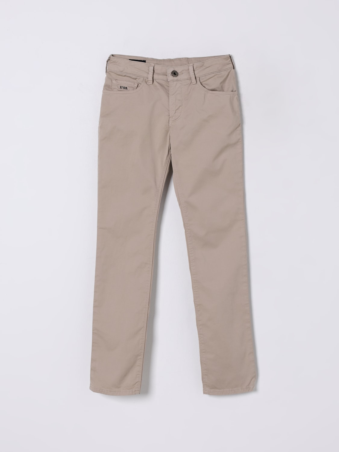 EMPORIO ARMANI JEANS: Pants kids Emporio Armani, Beige - Img 1