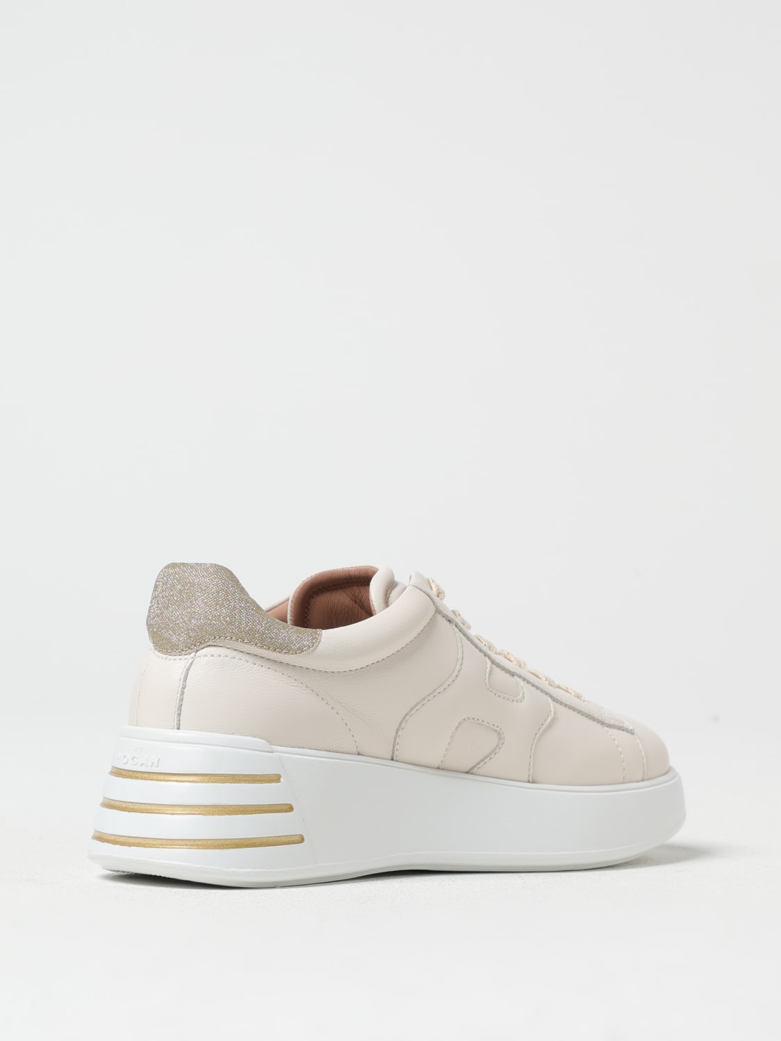 HOGAN: Sneakers woman - Beige | Hogan sneakers