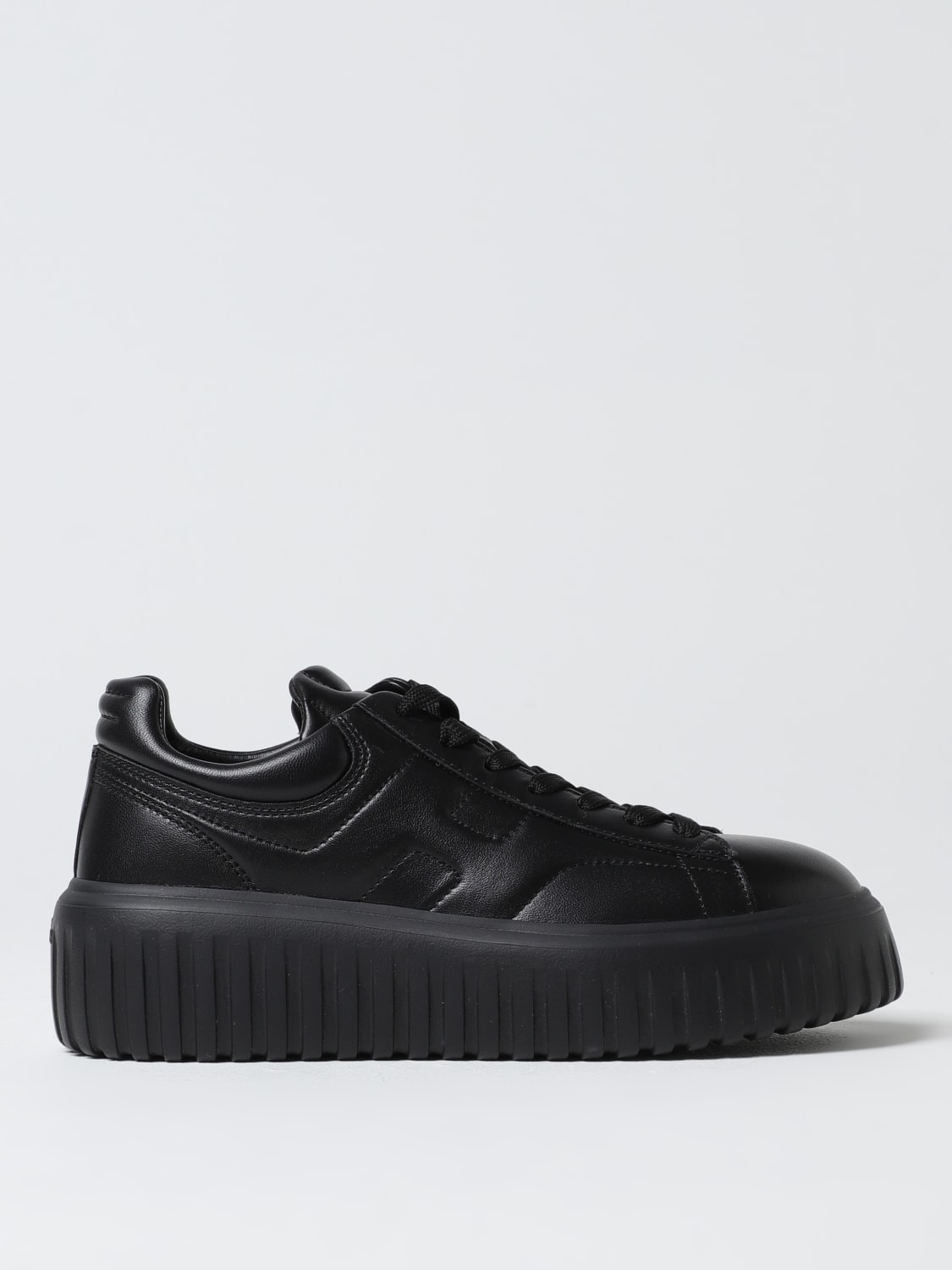 スニーカー HOGAN Woman Sneakers Leather HXW6450FO70LE9 0446 HOGAN: Sneakers woman - Black | Hogan sneakers
